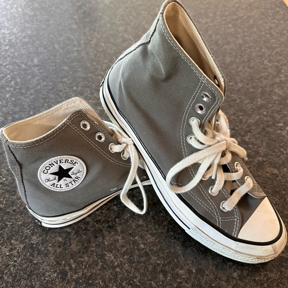 Converse Gray High-Top Sneakers